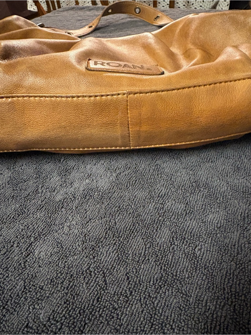 ROAN by Bed Stu Cognac/Brown Leather Shoulder Bag - Picture 3 of 14